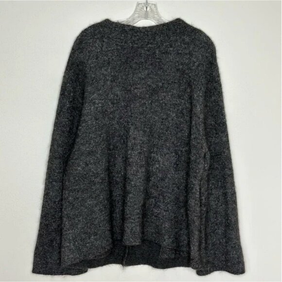 Eileen Fisher Mohair Wool Blend Short Jacket with Pockets Button Front Large - Picture 10 of 11